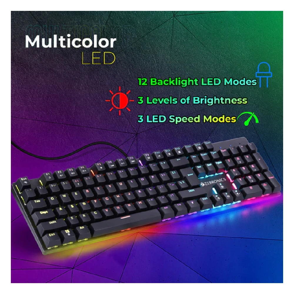 Zebronics USB Mechanical Keyboard LED (ZEB-K4001M) Zeb Nitro Plus view 4
